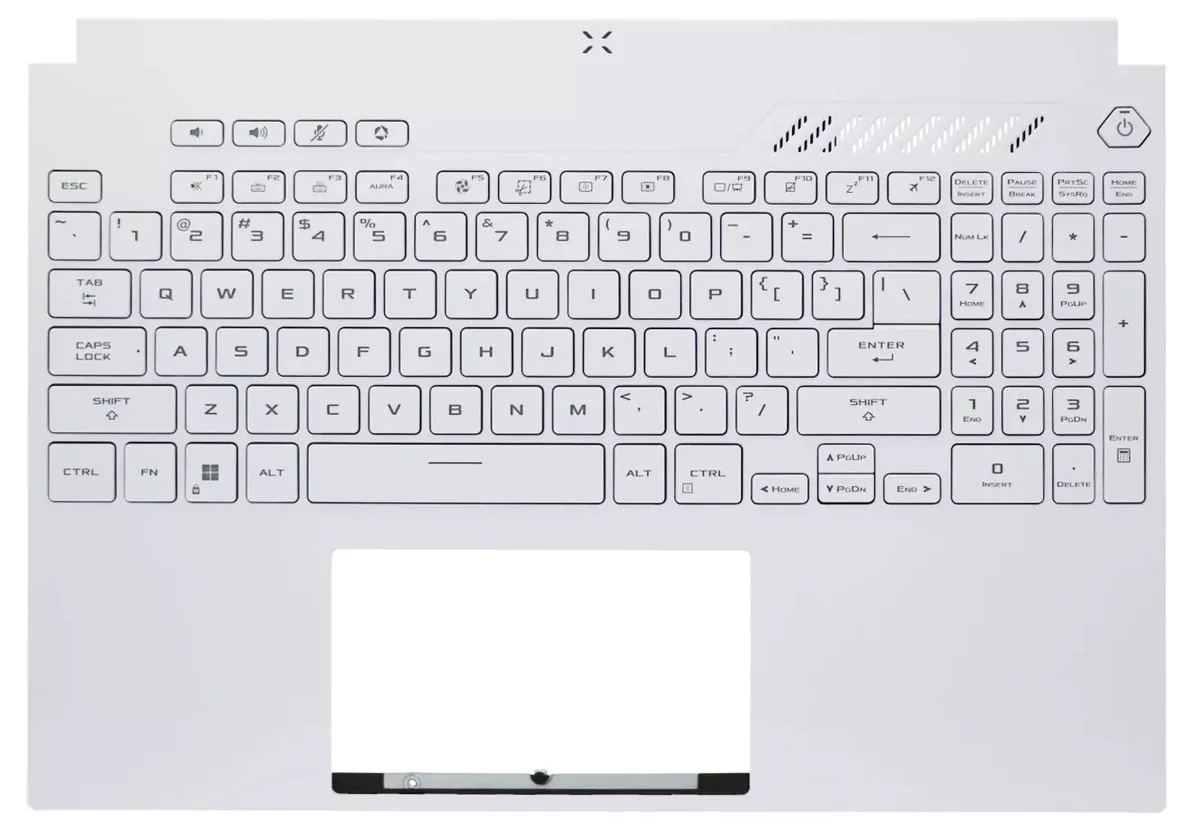Bàn phím Dùng cho Asus FA507,FX507,FX517,FX517ZC,FX517ZE,FX517ZM,FX517Z (Màu Trắng) Có Đèn