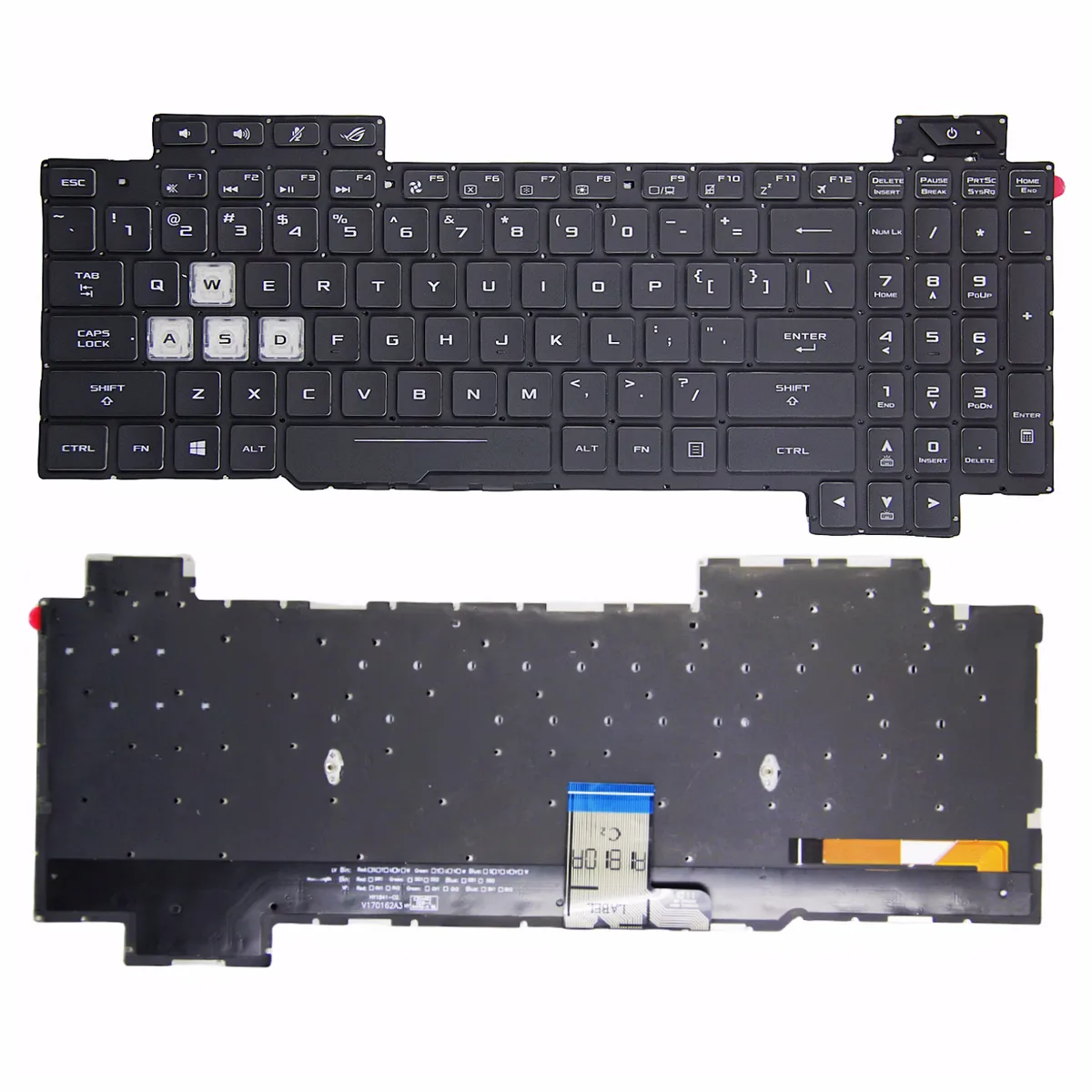 Bàn phím Asus GL504GM,GL504GS,GL504GV,GL504GW (Màu Đen) Có Đèn