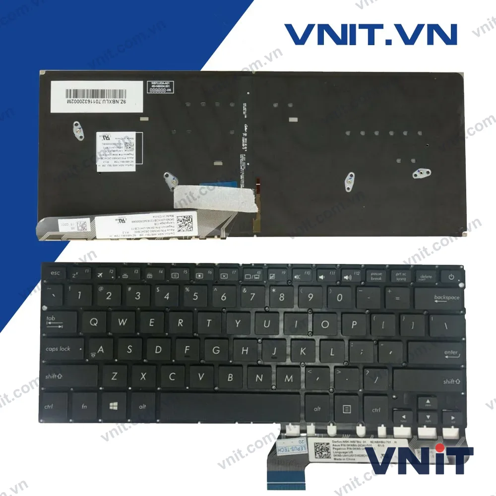 Bàn phím Asus UX305UAB, UX360UA, UX430 Màu Đen Có Đèn