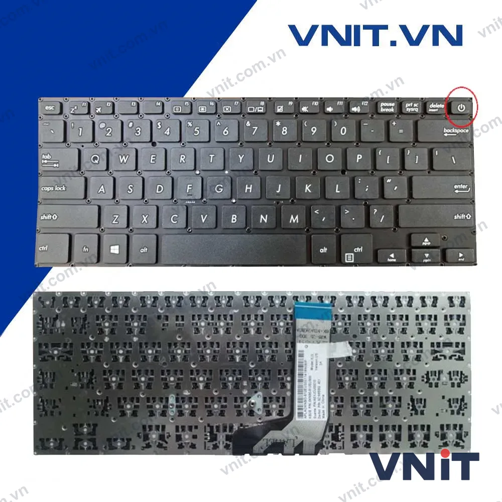 Bàn phím Asus X411, A411 (Màu Đen) - Keyboard Asus X411, A411 Black