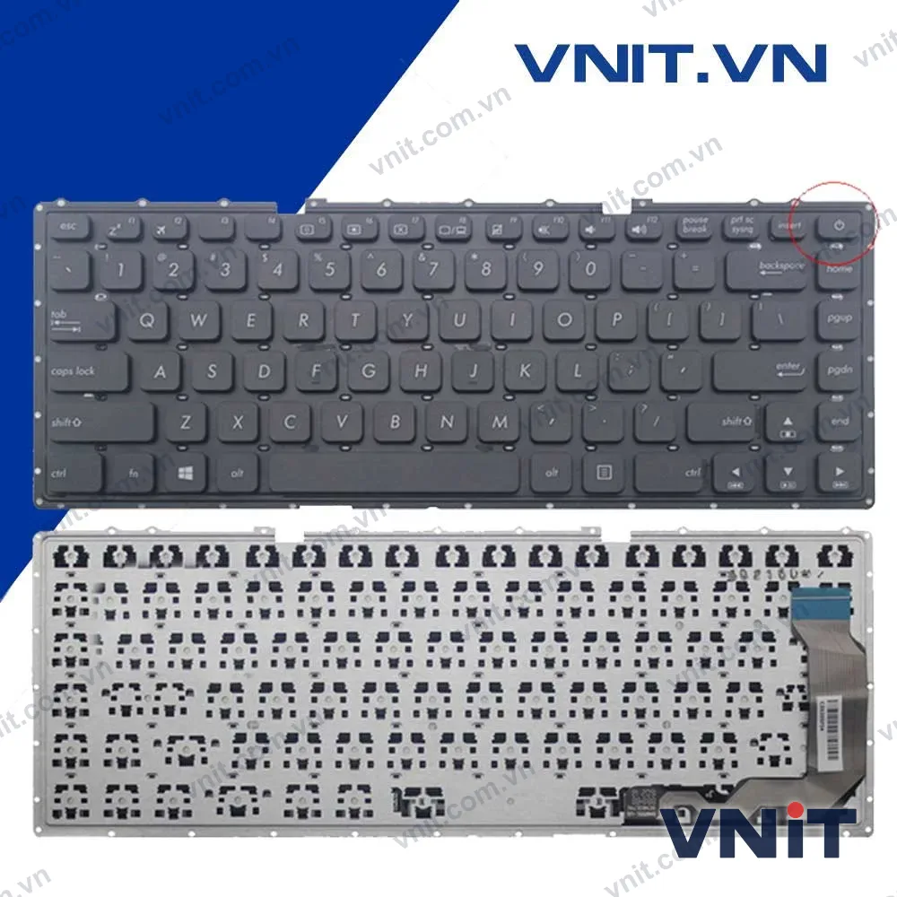 Bàn phím Asus X441, X441S, X441SA, X441SC, X441U, X441UA Màu đen