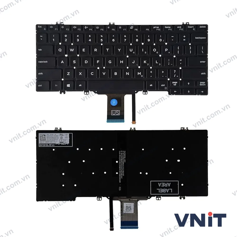 Bàn phím Dùng cho Dell Latitude 5300,5310,7300,7391 (Có đèn)