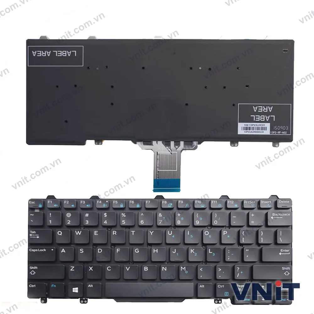 Bàn phím Dùng cho Dell Latitude E5250,E7250,E7270,Dell Xps 9250 (Cable Dài) Có Đèn