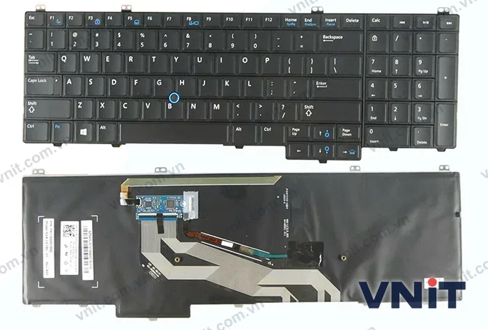 Bàn phím Dùng cho Dell Latitude E5540 (Có Đèn)