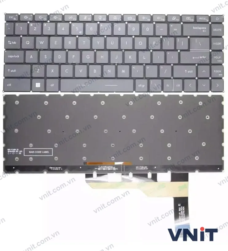 Bàn phím Dùng cho Msi GS66,GE66,GP66,MSI Modern 14A,15A (Màu Xám) Có Đèn
