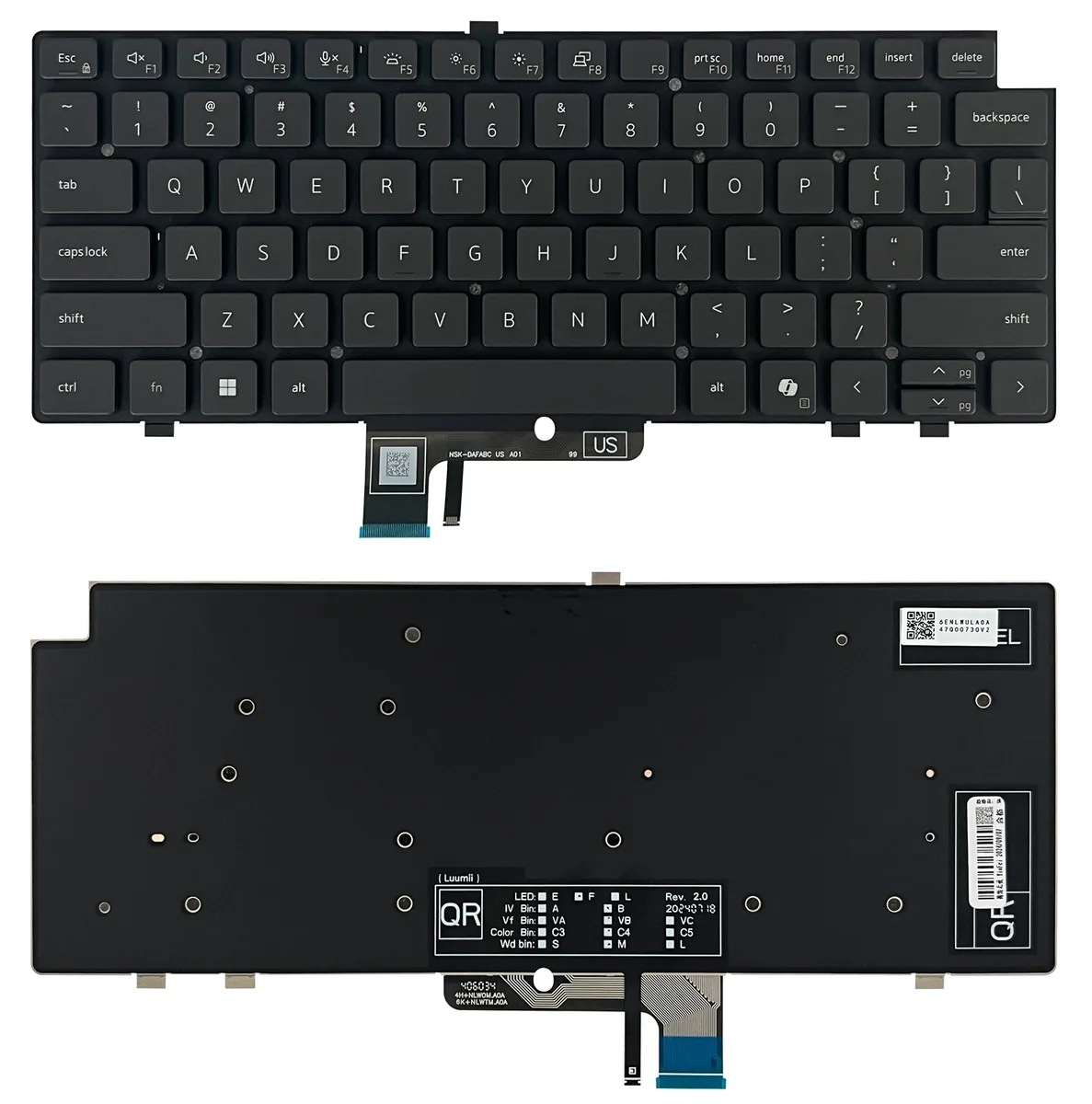 Bàn phím Dùng cho Dell Latitude 7340,7440,7460,P126F,P174G,P178G