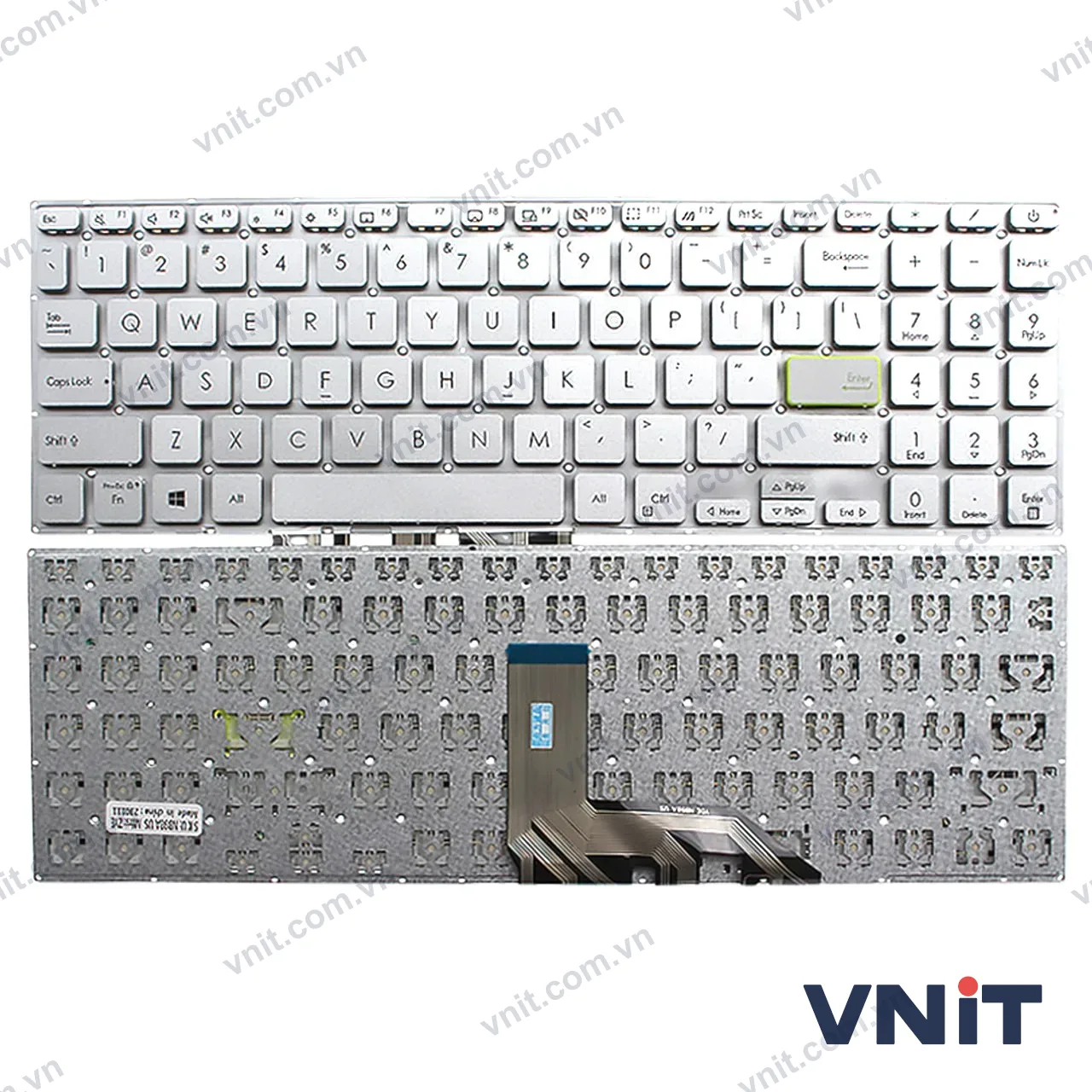 Bàn phím Dùng cho Asus X513E,X513EA,X513EP,X513EQ,X513IA,M513,M513I,M513IA,A515E (Màu Bạc)