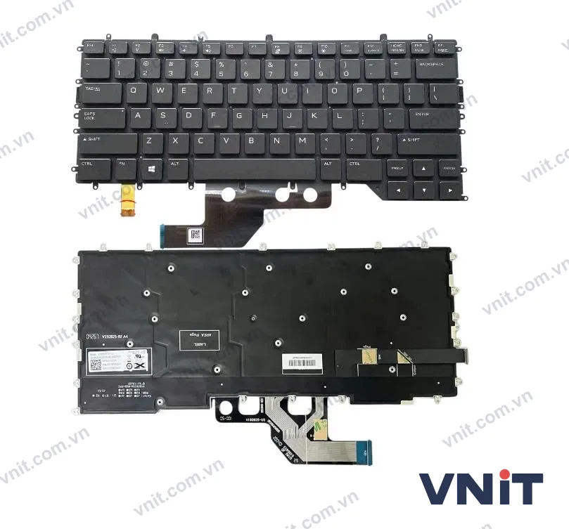 Bàn phím Dùng cho Dell G7-7500 (màu đen) Có Đèn