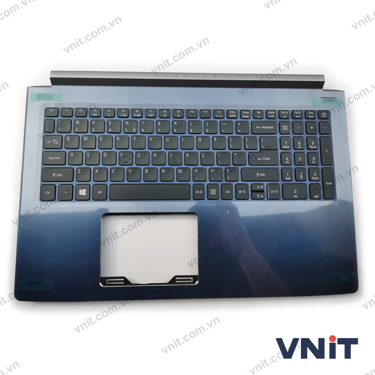 Bàn phím kèm bệ (palmrest) Laptop Acer Aspire 5 A515-41 (Có đèn nền) (Màu xanh)