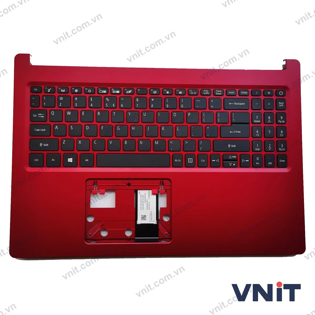 Bàn phím kèm bệ (palmrest) Laptop Acer Aspire A515-54 A515-54G 6B.HFSN7.030 (Màu đỏ)