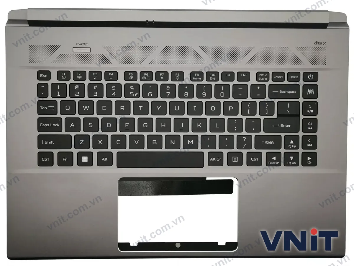 Bàn phím kèm bệ (palmrest) Laptop Acer Predator Triton PT516-52s (Có đèn nền) (Màu xám)