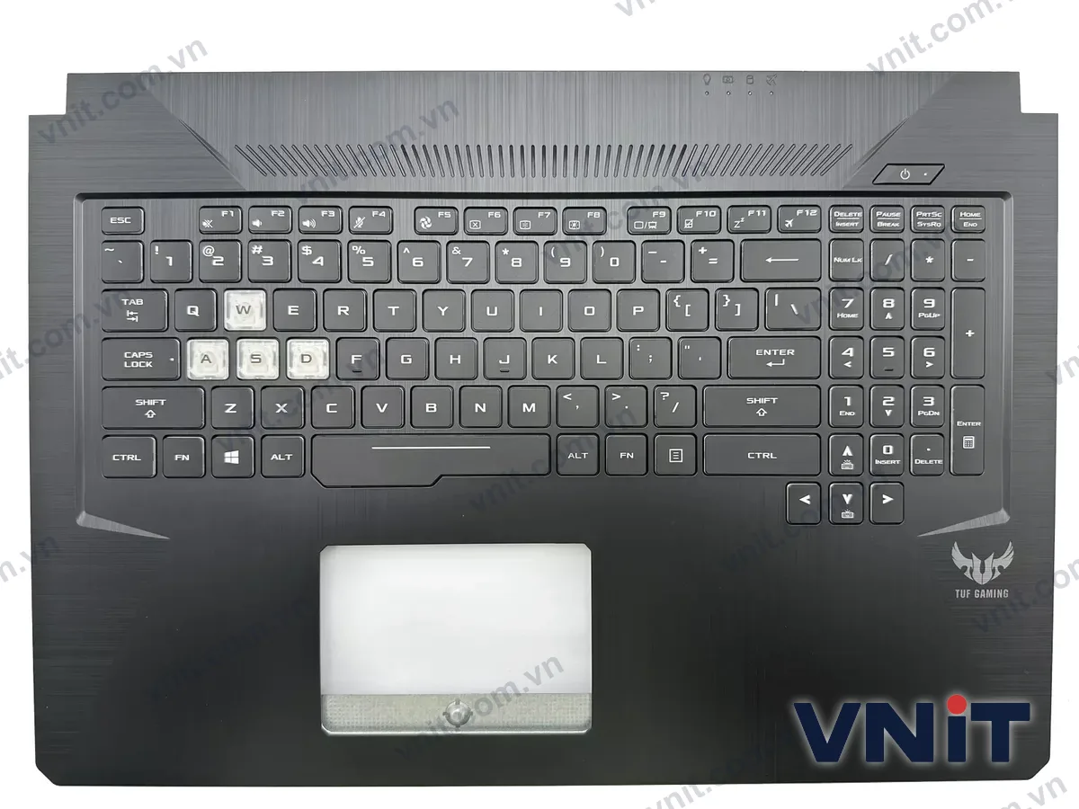 Bàn phím kèm bệ (palmrest) Laptop Asus FX705, FX705D, FX705DD, FX705DU, FX705DT, FX705DY, Dual Air outlet (Có đèn nền)