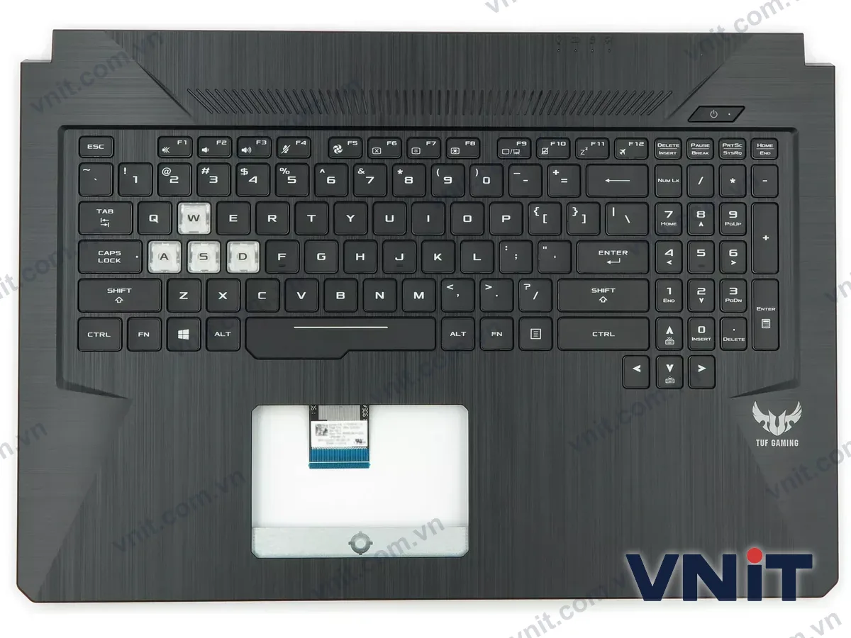 Bàn phím kèm bệ (palmrest) Laptop Asus FX705 FX705D FX705DD FX705DU FX705DT FX705DY Single Air outlet (Có đèn nền)