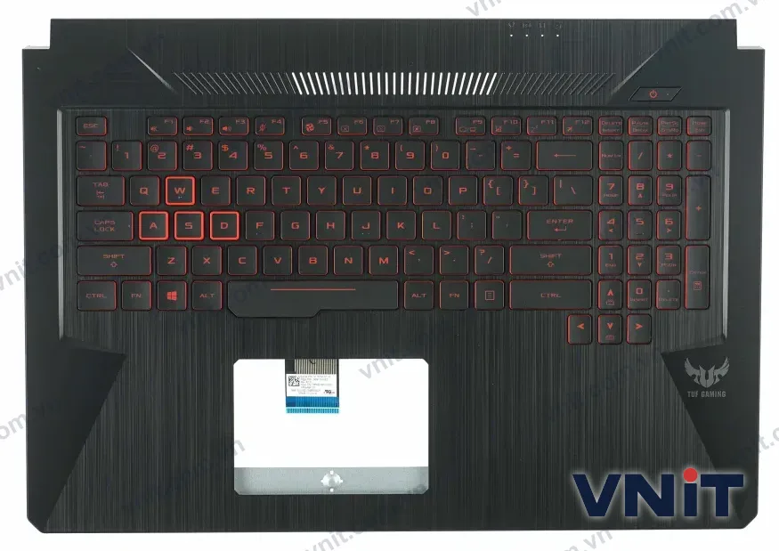 Bàn phím kèm bệ (palmrest) Laptop Asus FX705 FX705GE FX705DY (Có đèn nền) (Màu đỏ)