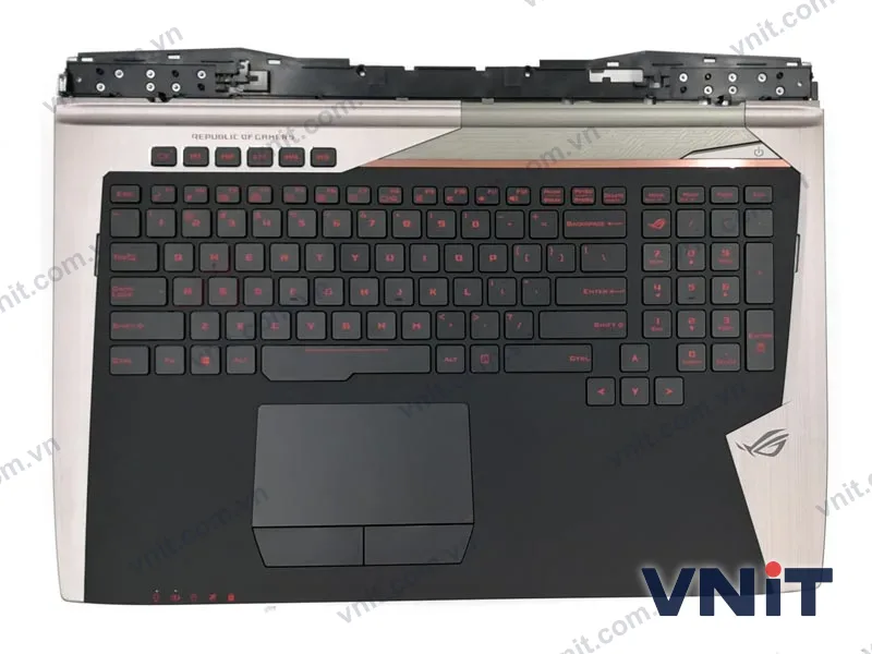 Bàn phím kèm bệ (palmrest) Laptop Asus GX700, GX700V, G701V, G701VO, G701VI, G701VIK (Có đèn nền)