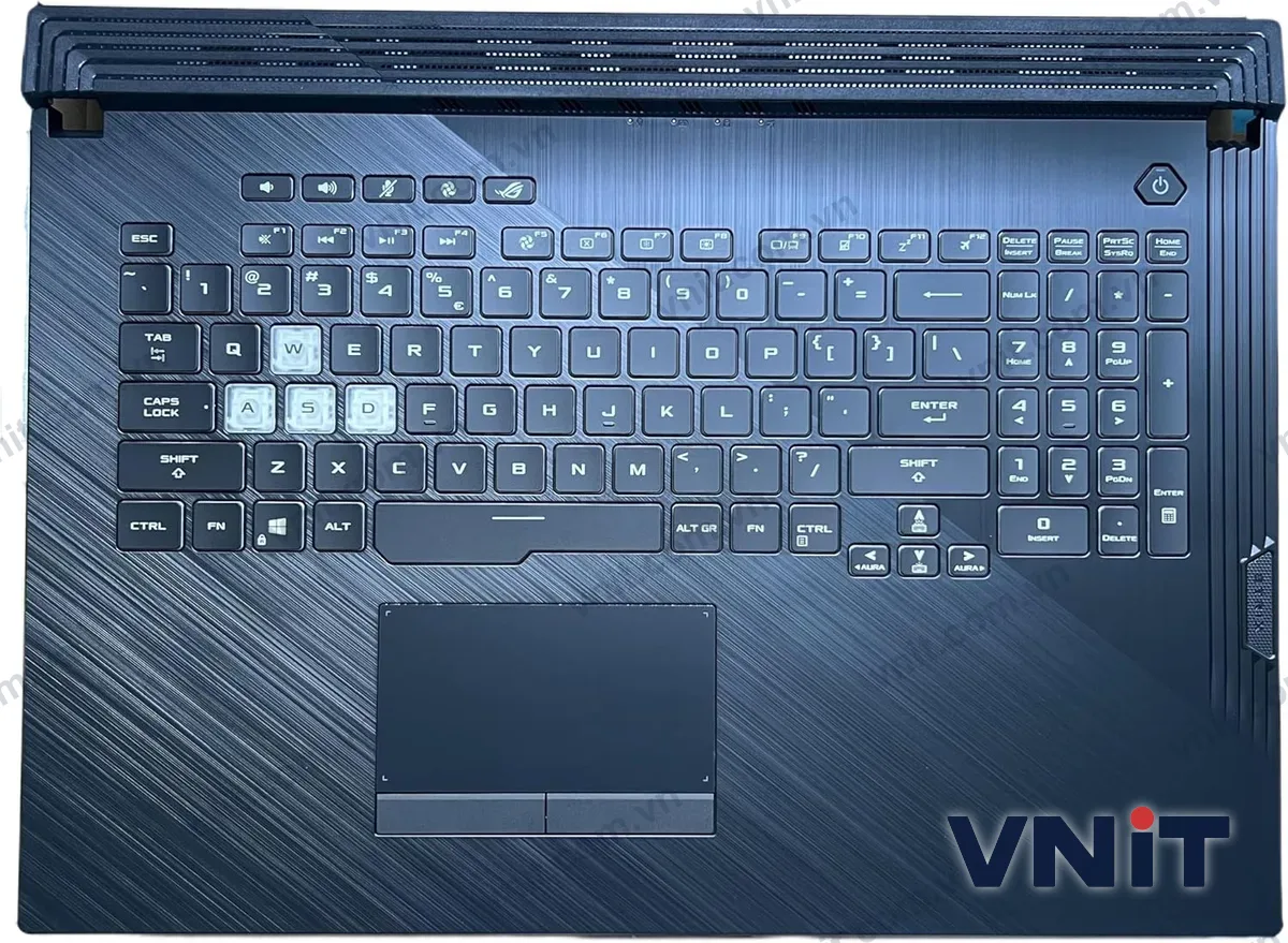 Bàn phím kèm bệ (palmrest) Laptop Asus Rog G731 G712 GL731 8pin (Có đèn nền) (Màu đen)