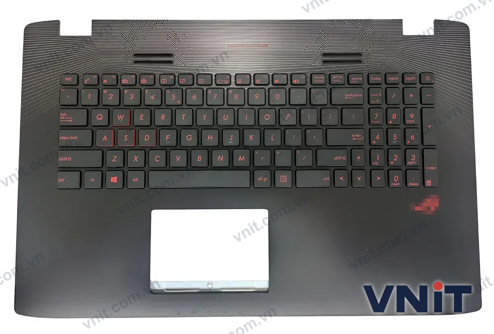 Bàn phím kèm bệ (palmrest) Laptop Asus ROG GL752, GL752VL, GL752VW (Có đèn nền)