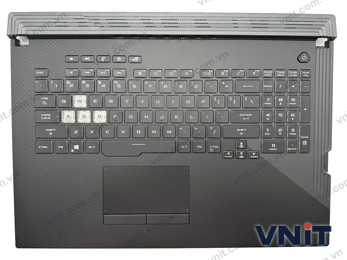 Bàn phím kèm bệ (palmrest) Laptop Asus ROG Strix G731, G712, G731GU, GL731GU, G712L, 16pin (Có đèn nền)
