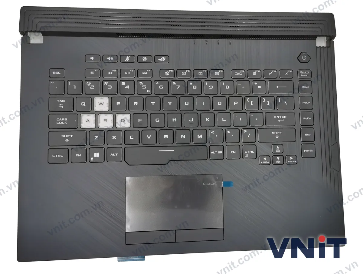 Bàn phím kèm bệ (palmrest) Laptop Asus ROG Strix GL531 G531 8pin 12pin-touchpad (Có đèn nền)