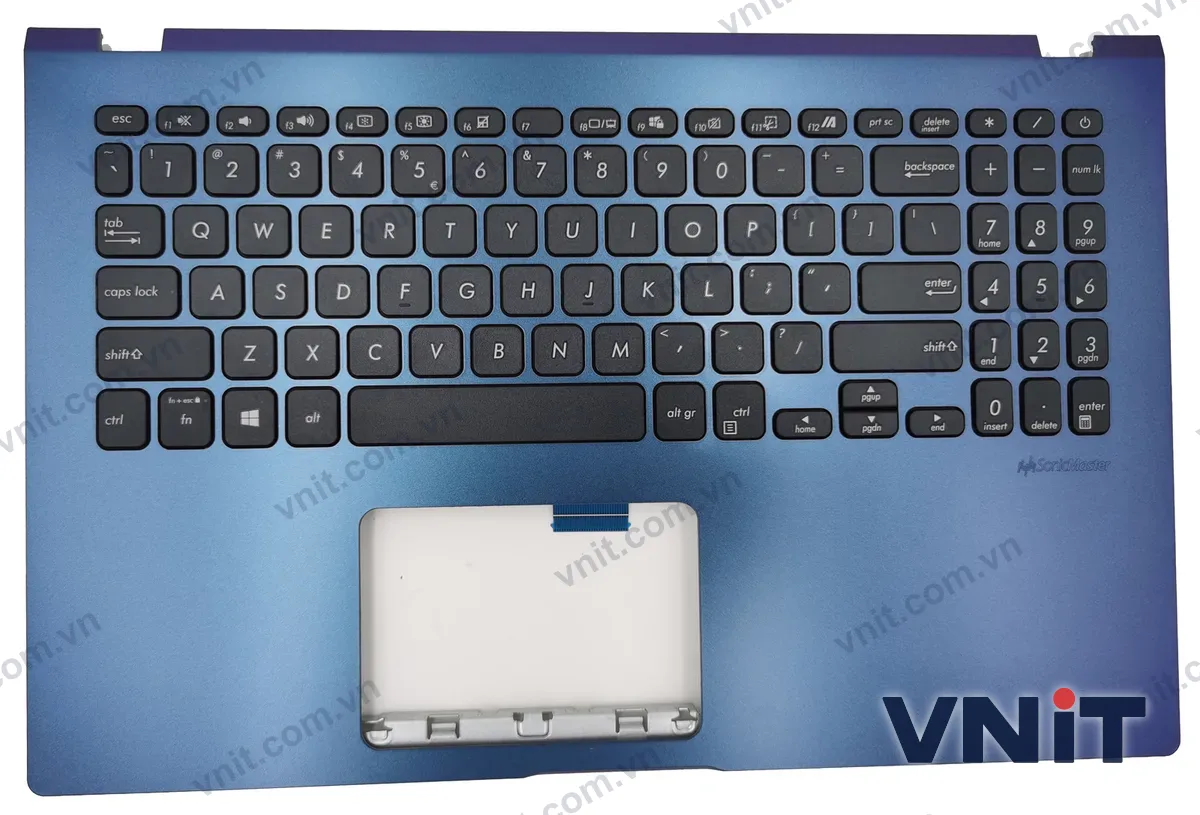 Bàn phím kèm bệ (palmrest) Laptop Asus X509, X509F, X509D, K509F, K509U, X509U (Màu đen) - ảnh 2