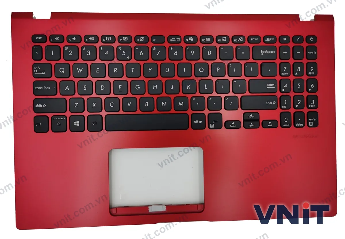 Bàn phím kèm bệ (palmrest) Laptop Asus X509, X509F, X509D, K509F, K509U, X509U (Màu đen)