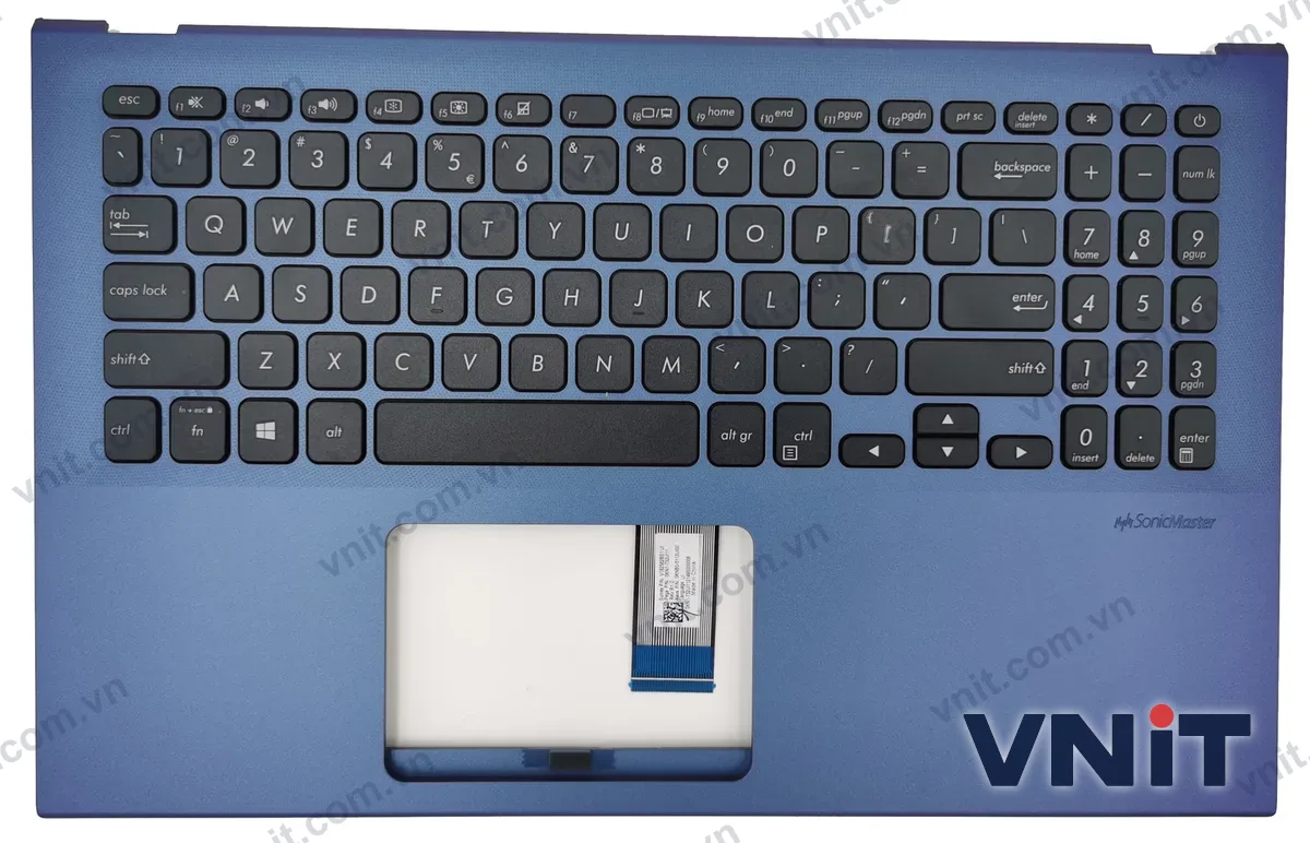 Bàn phím kèm bệ (palmrest) Laptop Asus X512 Y5100U M5050D V5000F V5000J (Màu xanh)
