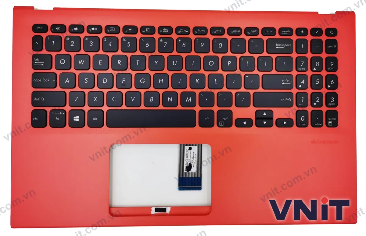 Bàn phím kèm bệ (palmrest) Laptop Asus X512 Y5100U M5050D V5000F V5000J orange (Có đèn nền)