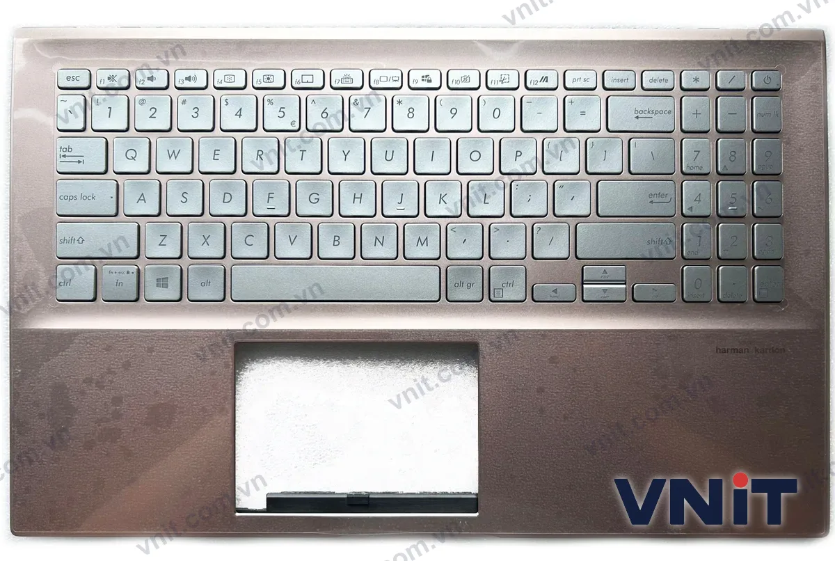 Bàn phím kèm bệ (palmrest) Laptop Asus X531, X531F, X531FA, S5500, S5500F, S532F (Có đèn nền) (Màu hồng)