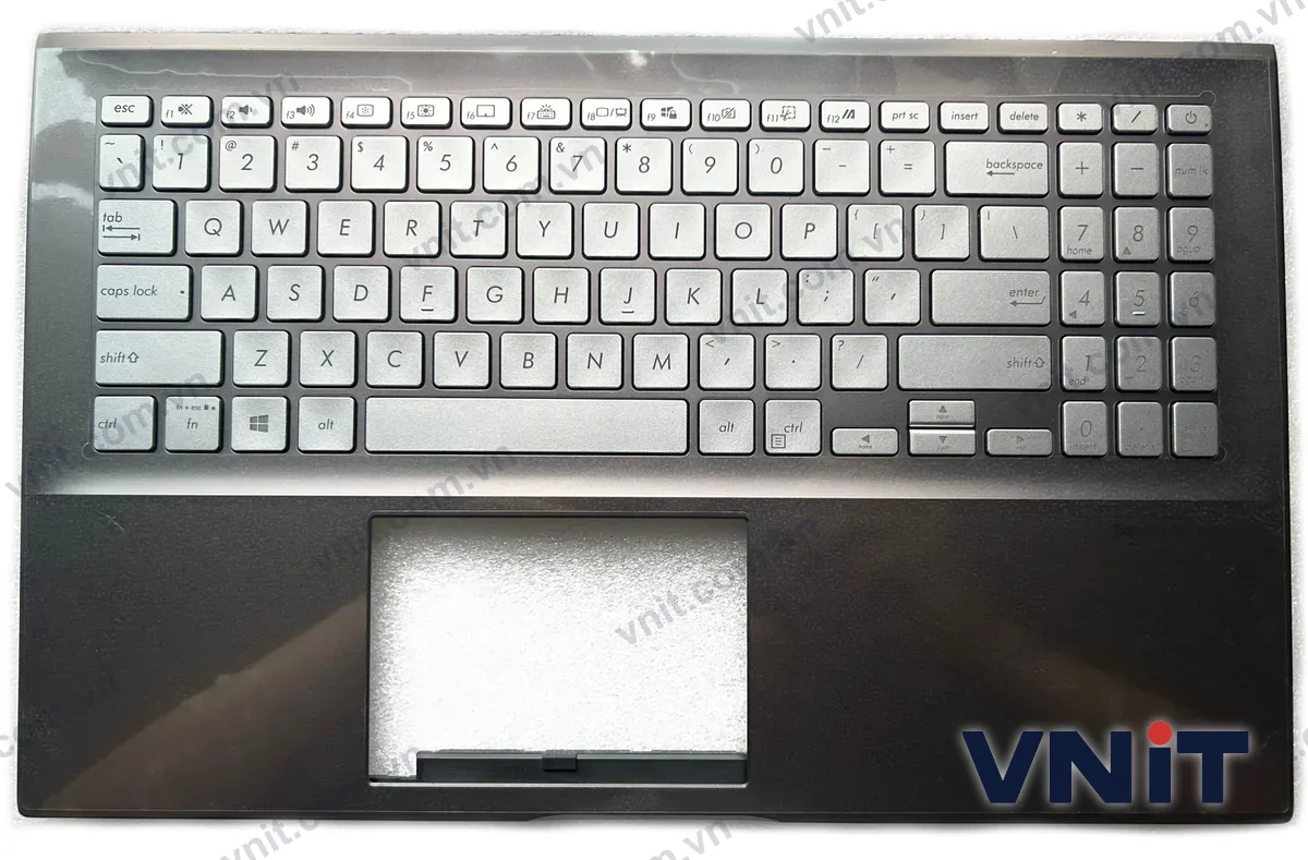 Bàn phím kèm bệ (palmrest) Laptop Asus X531, X531F, X531FA, S5500, S5500F, S532F (Có đèn nền) (Màu xám)