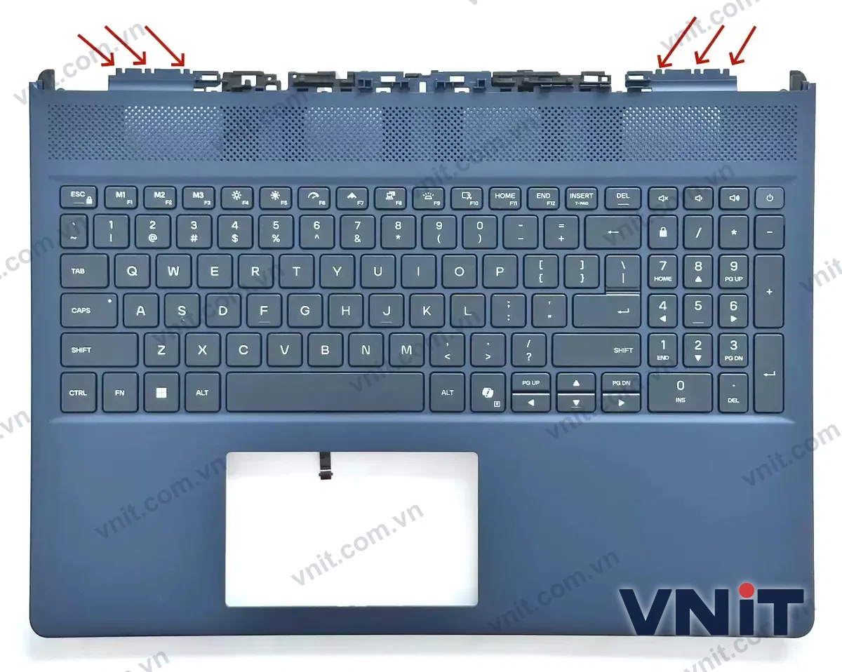 Bàn phím kèm bệ (palmrest) Laptop Dell Alienware 16 16X Aurora AC16250 AC16251 09PJHV (Có đèn nền)