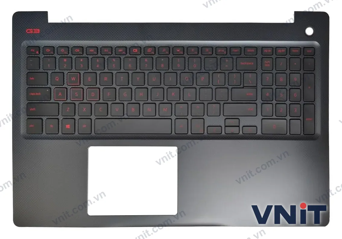 Bàn phím kèm bệ (palmrest) Laptop Dell G3 3579, 05D9YJ (Có đèn nền) (Màu đỏ)