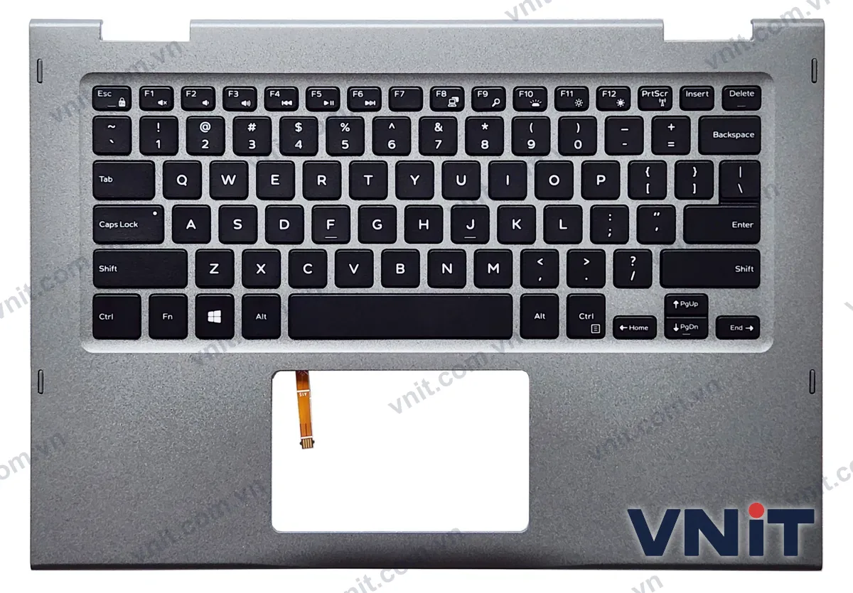 Bàn phím kèm bệ (palmrest) Laptop Dell Inspiron 13 5368, 5378, 06TTX1, 0JCHV0 (Có đèn nền)
