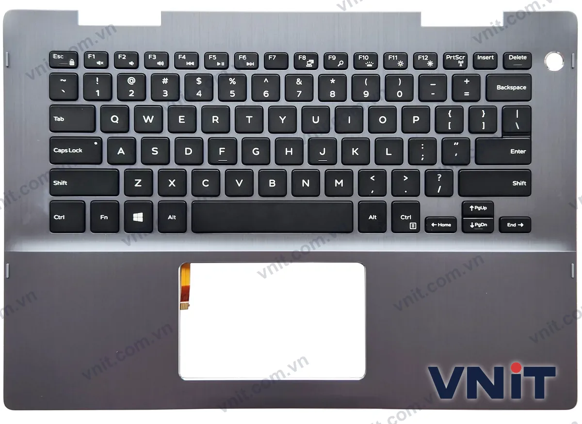 Bàn phím kèm bệ (palmrest) Laptop Dell Inspiron 14-5000, Inspiron 14 5481, Inspiron 14 5482, 041KVJ (Có đèn nền) (Màu xám)