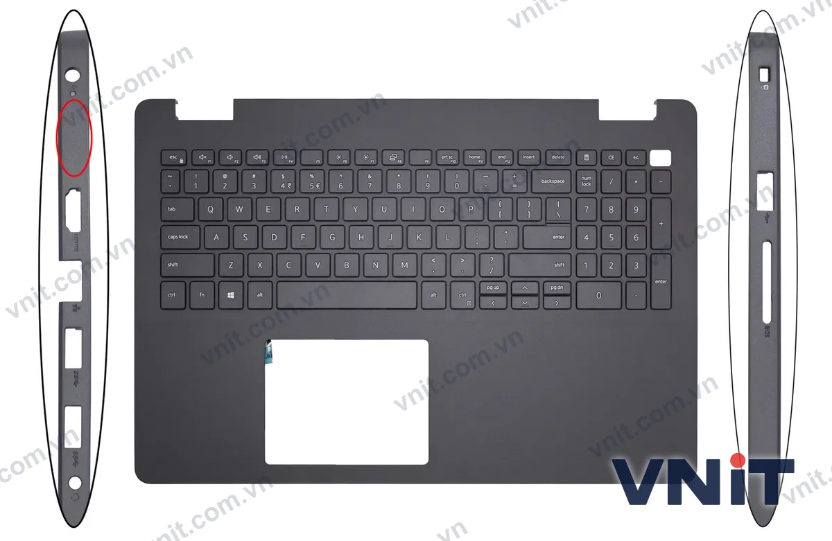 Bàn phím kèm bệ (palmrest) Laptop Dell Inspiron 15 3500, Inspiron 15 3501, Inspiron 15 3505, , 01FPW2