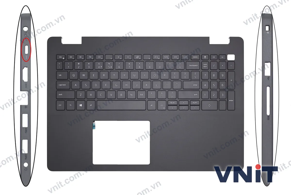 Bàn phím kèm bệ (palmrest) Laptop Dell Inspiron 15 3500, Inspiron 15 3501, Inspiron 15 3505, , 0JHW9R