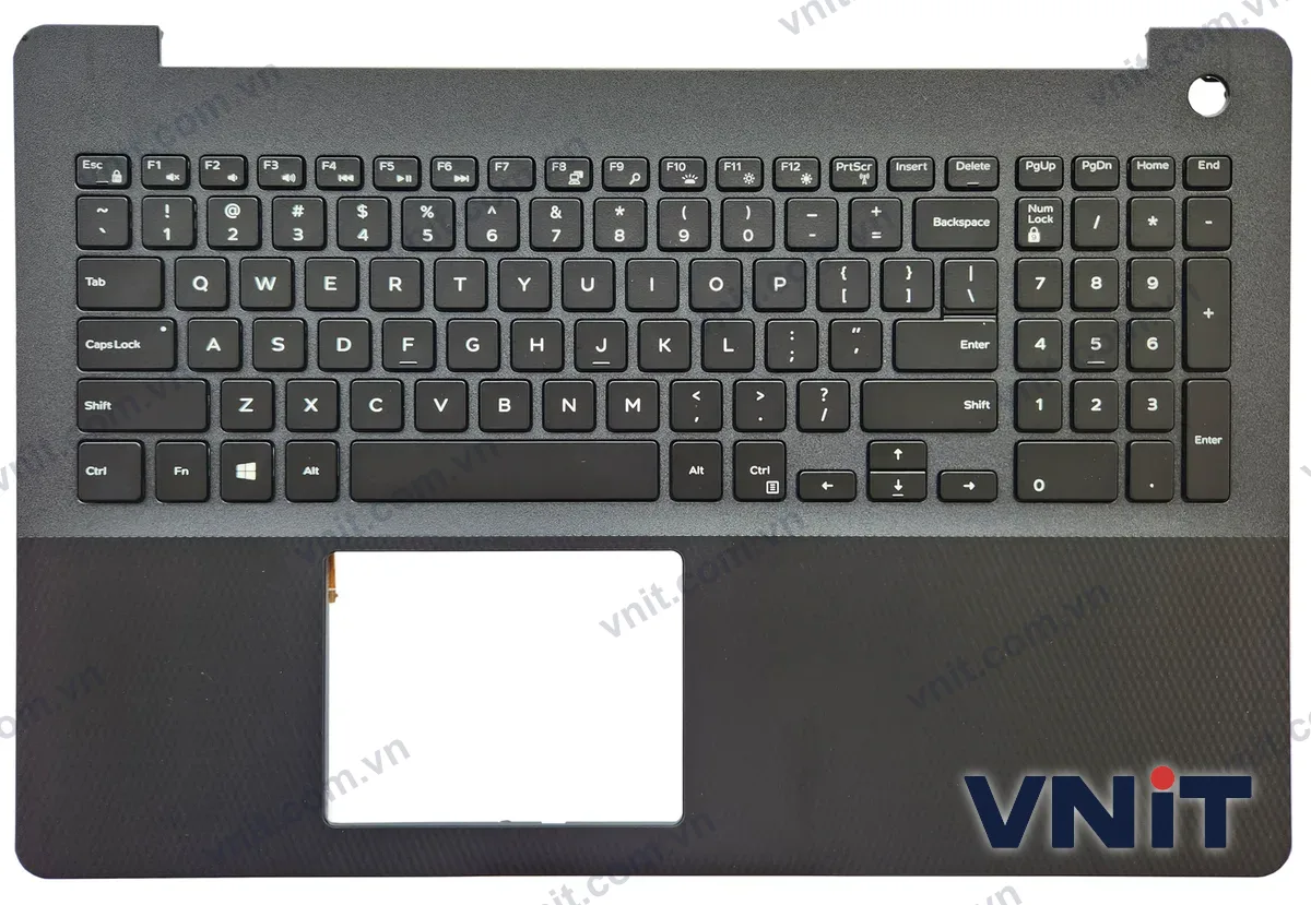 Bàn phím kèm bệ (palmrest) Laptop Dell inspiron 15-5000, inspiron 15 5583, 0CH5HX (Có đèn nền) (Màu đen)