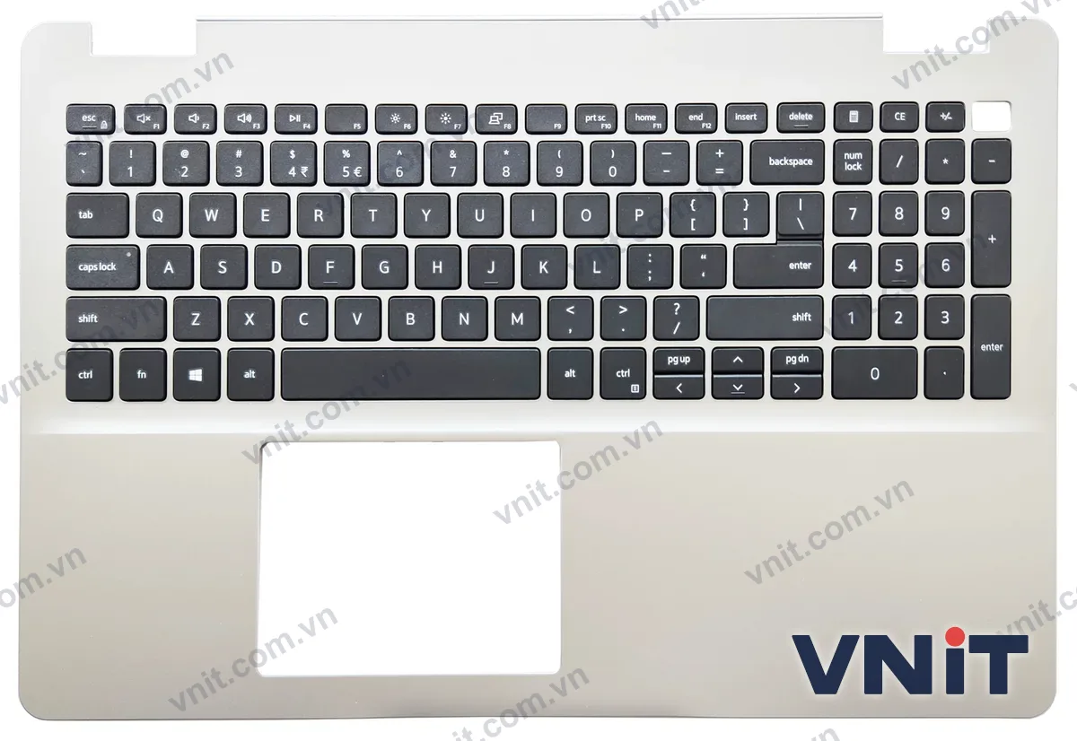 Bàn phím kèm bệ (palmrest) Laptop Dell Inspiron 15 5000, Inspiron 15 5584, P85F, 0227VH (Có đèn nền) (Màu đen)