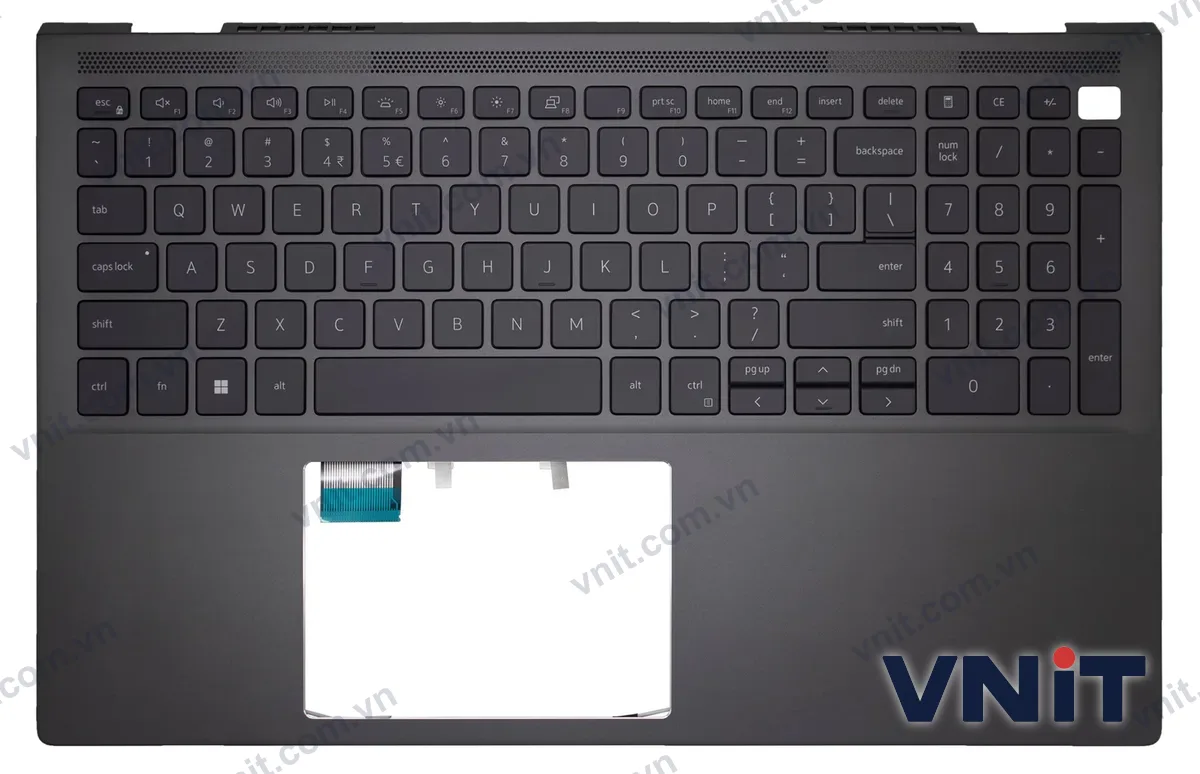 Bàn phím kèm bệ (palmrest) Laptop Dell Vostro 7000, Vostro 7500, Vostro 7501, V7500, V7501, 02KF2N (Có đèn nền)