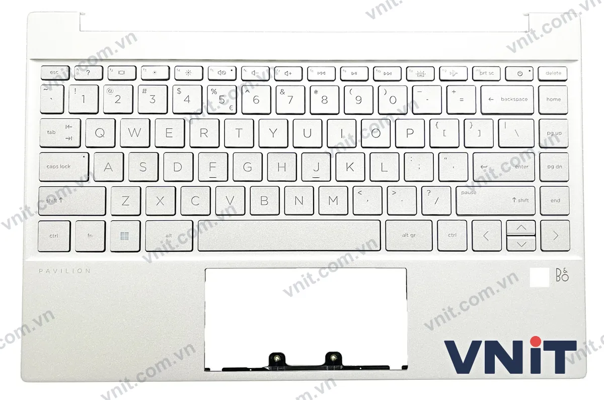 Bàn phím kèm bệ (palmrest) Laptop HP 13 Pavilion 13-BB, TPN-Q243, G7F fingerprint (Có đèn nền) (Màu bạc)