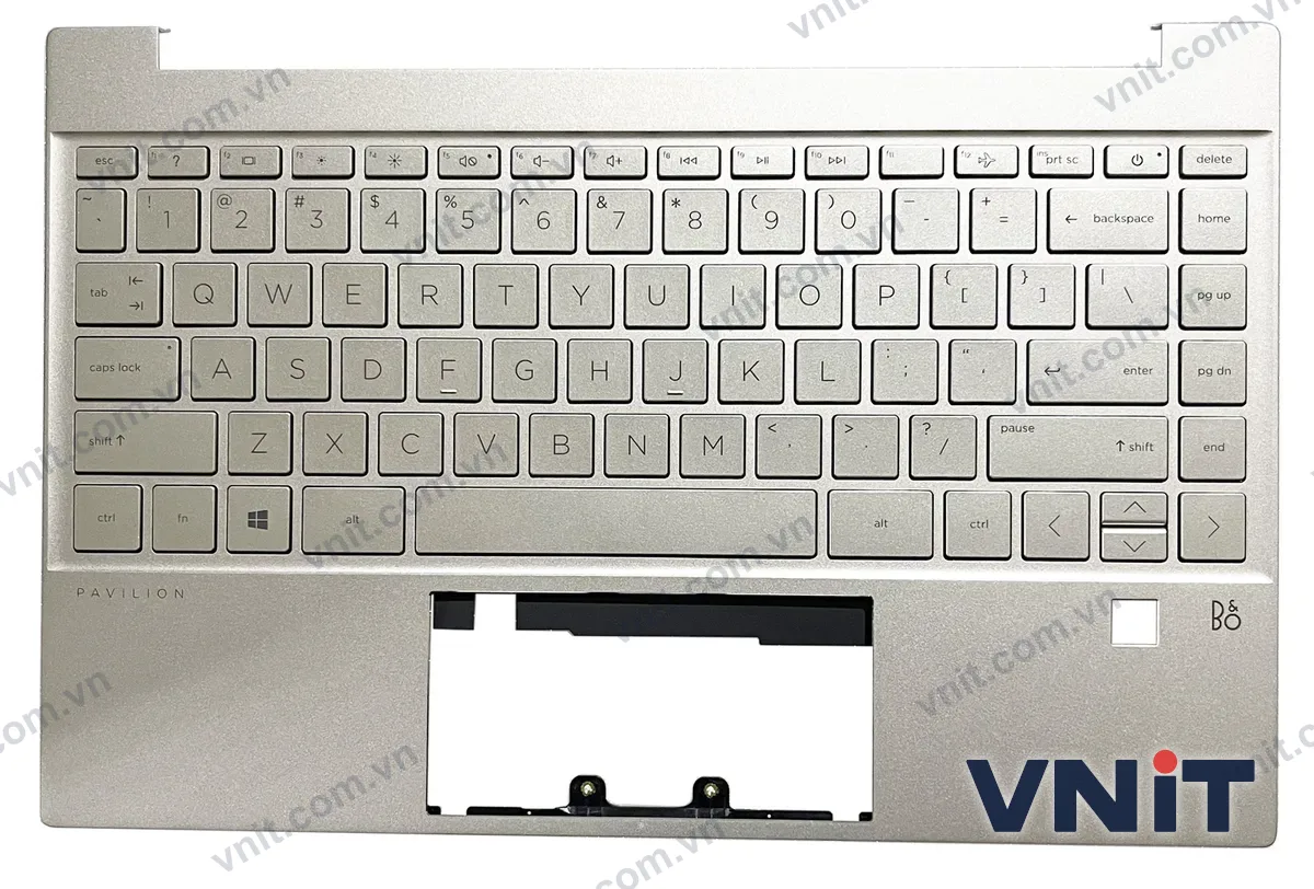 Bàn phím kèm bệ (palmrest) Laptop HP 13 Pavilion 13-BB, TPN-Q243, G7F fingerprint (Có đèn nền) (Màu vàng)