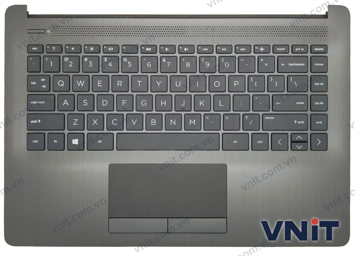 Bàn phím kèm bệ (palmrest) Laptop HP 14-CM, 14-CK, 14Q-CS, TPN-I131, 246 G7, brushed (Màu đen)