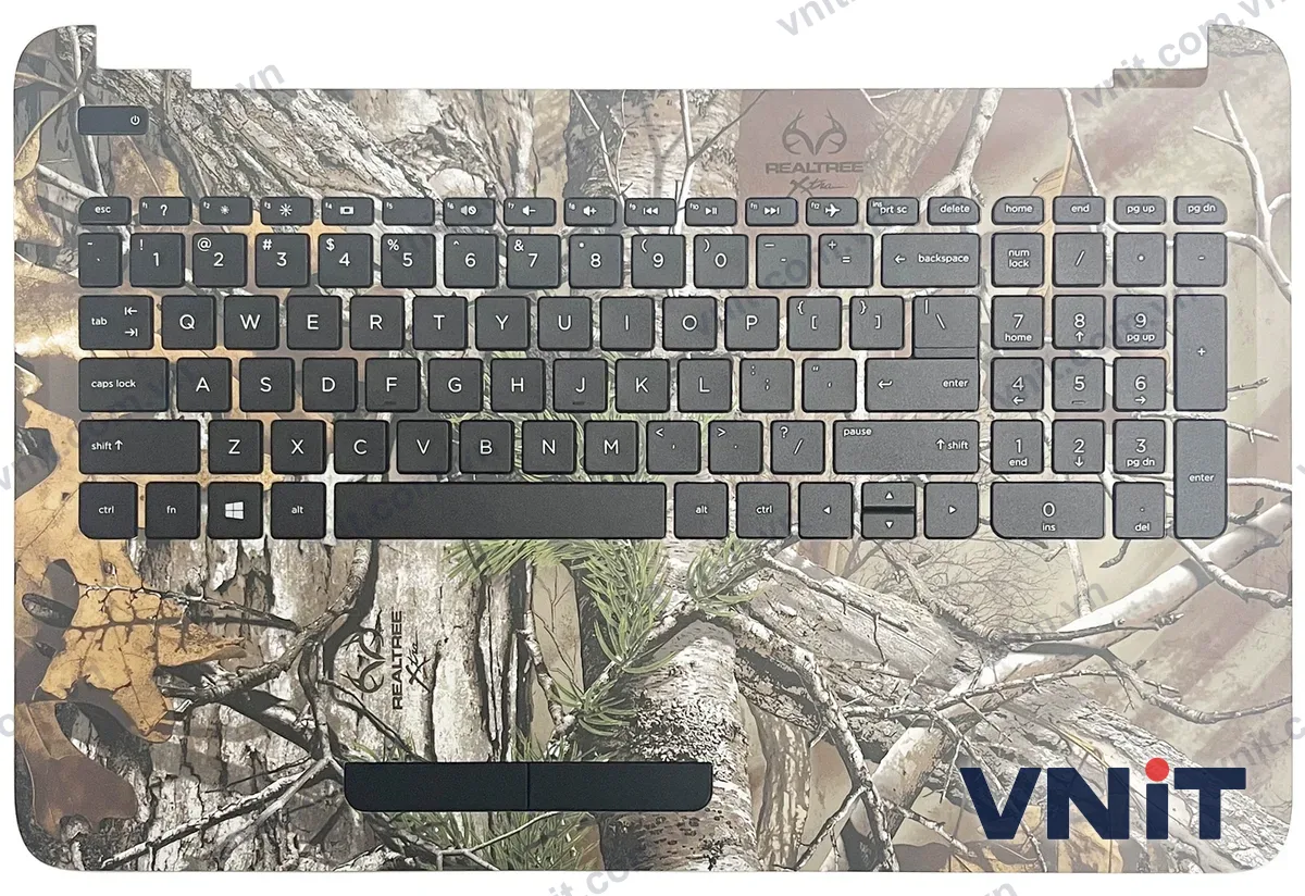 Bàn phím kèm bệ (palmrest) Laptop HP 15-AC, 15-AF, 15-AY, 15-BA, 15-BD, TPN-C125, 250 G4, 250 G5, 255 G4, 255 G5, , 864544-001 (Màu đen)
