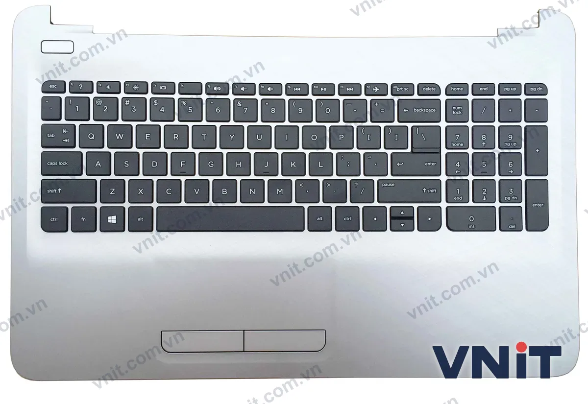 Bàn phím kèm bệ (palmrest) Laptop HP 15-AC, 15-AF, 15-AY, 15-BA, 15-BD, TPN-C125, 250 G4, 250 G5, 255 G4, 255 G5, , 813975-001 (Màu bạc)