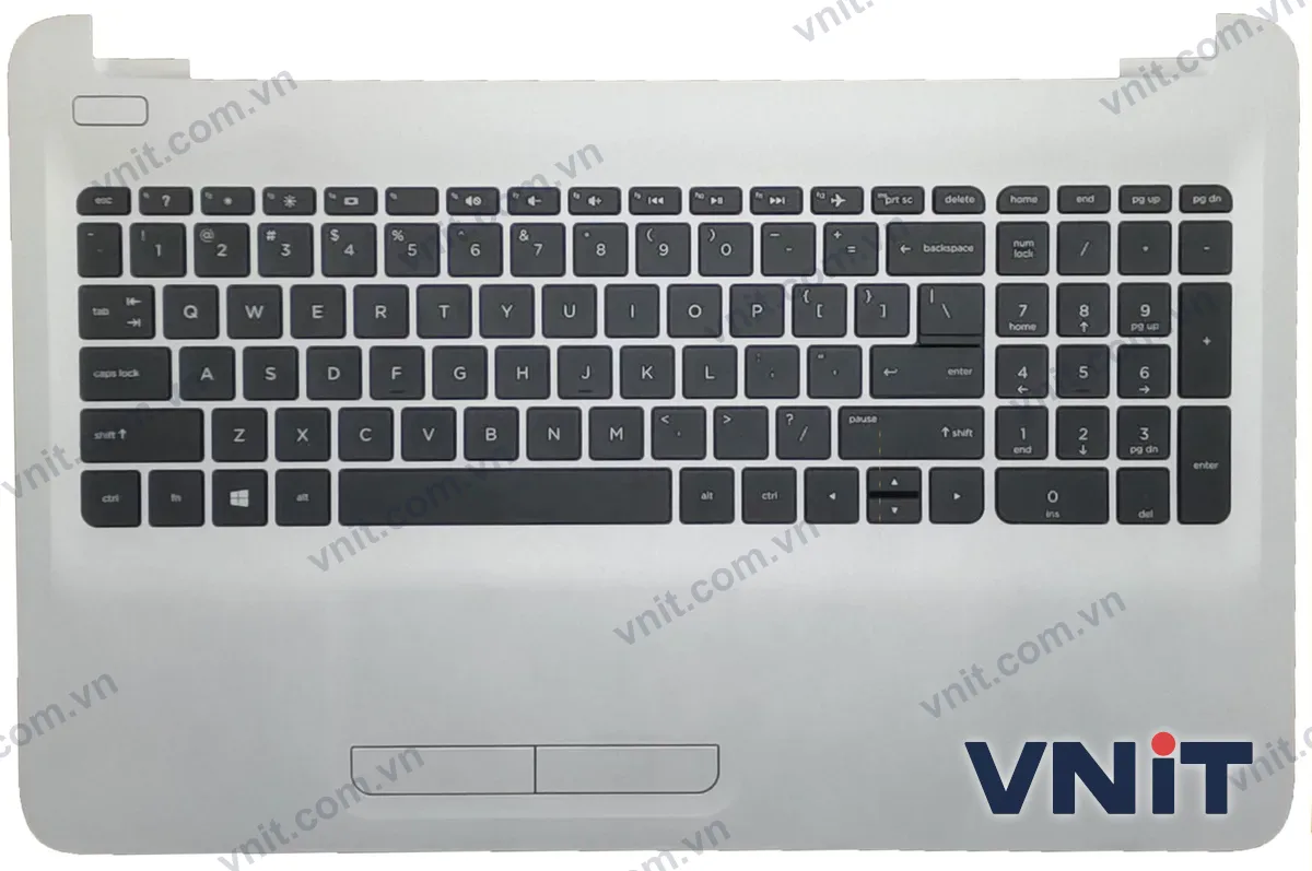 Bàn phím kèm bệ (palmrest) Laptop HP 15-AC, 15-AF, 15-AY, 15-BA, 15-BD, TPN-C125, 250 G4, 250 G5, 255 G4, 255 G5, , 855022-001 (Màu bạc)