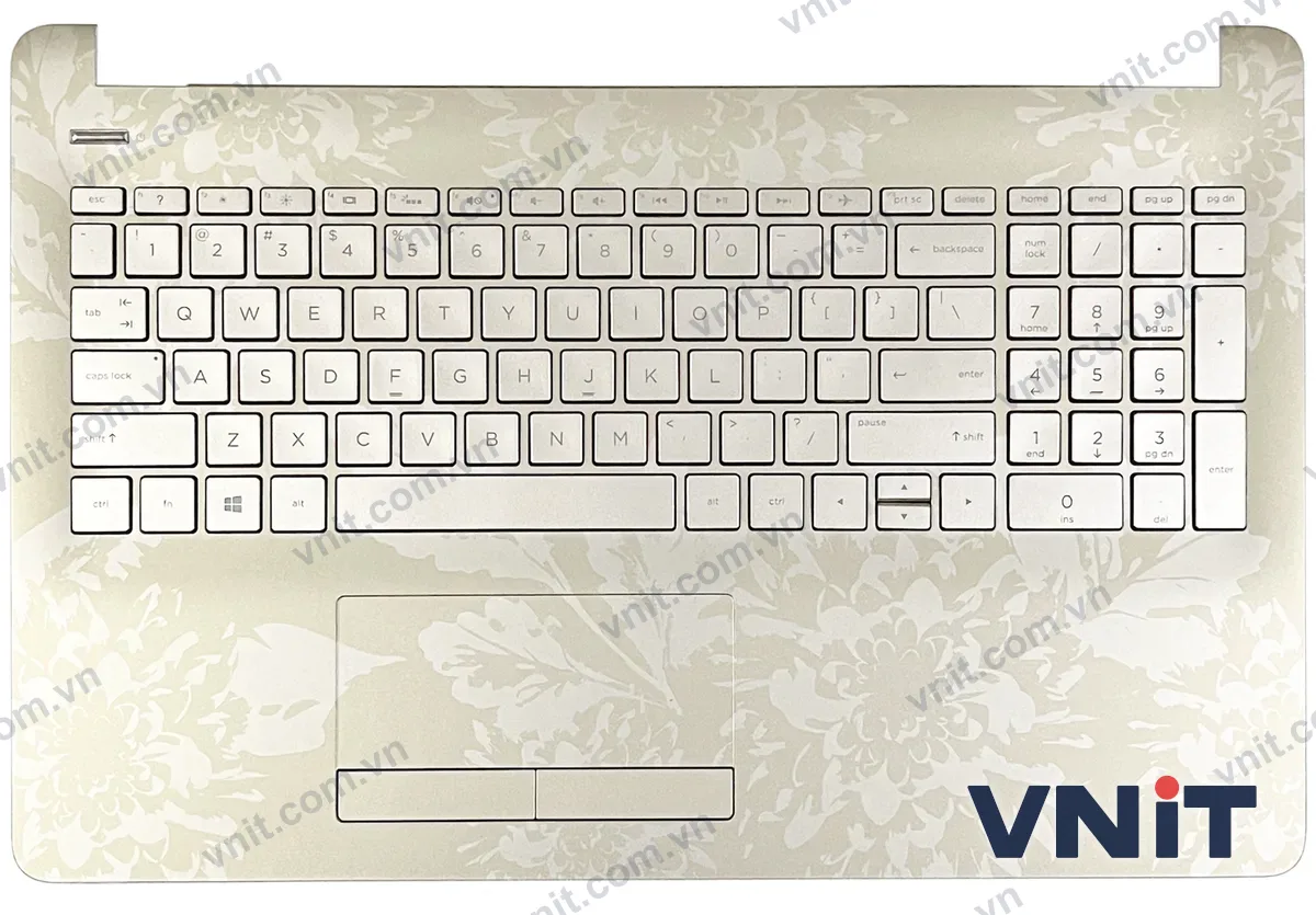Bàn phím kèm bệ (palmrest) Laptop HP 15-BS, 15-BW, 15-BU, TPN-C129, TPN-C130, 250 G6, 925010-001 (Có đèn nền) (Màu vàng)