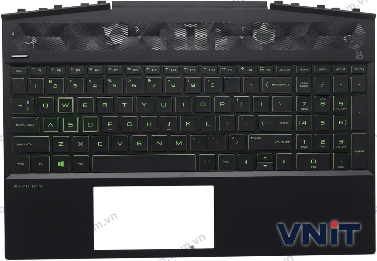 Bàn phím kèm bệ (palmrest) Laptop HP 15-DK, 15T-DK, 15DK, L57593-001 (Có đèn nền) (Màu xanh lá)