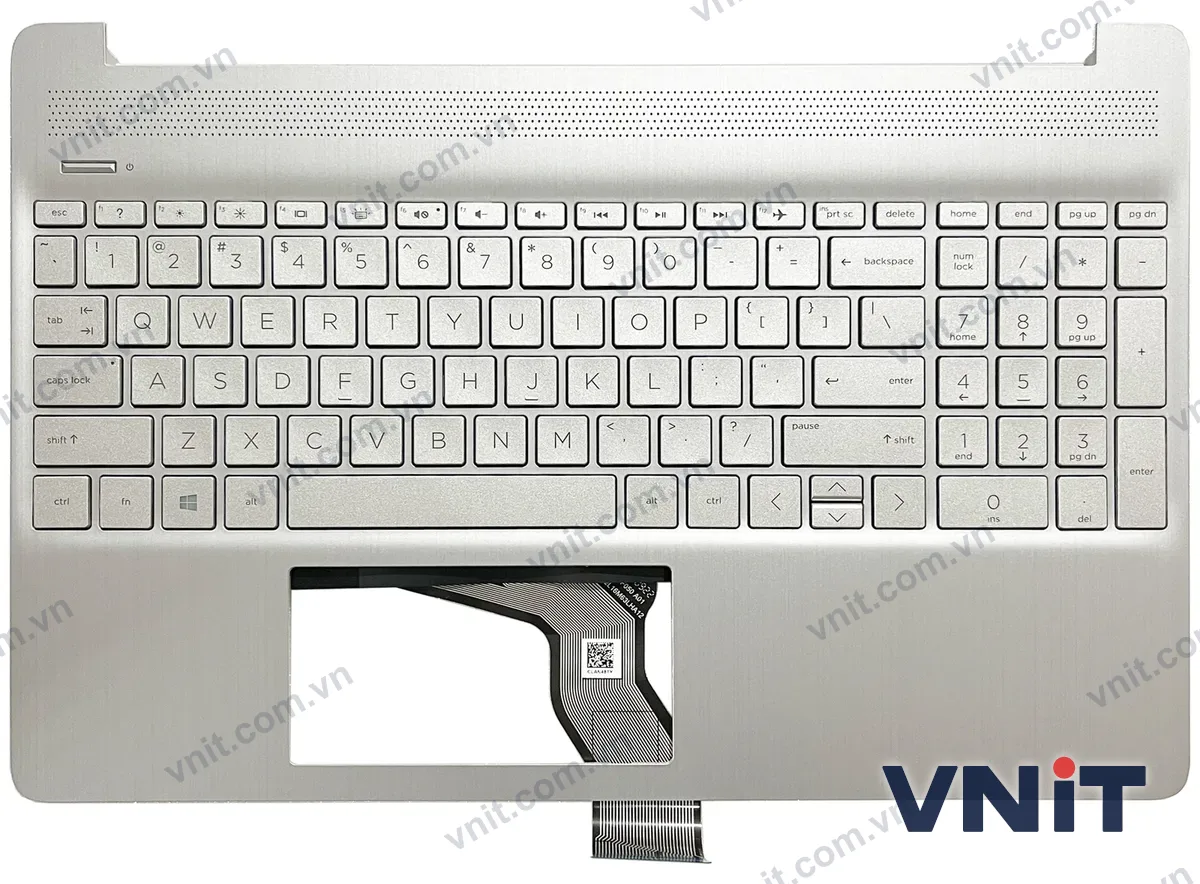 Bàn phím kèm bệ (palmrest) Laptop HP 15-EF, 15-DY, 15s-EQ, 15s-FQ, TPN-Q222, L63579-001 (Có đèn nền) (Màu bạc)