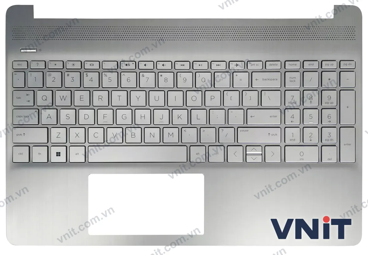 Bàn phím kèm bệ (palmrest) Laptop HP 15-EF, 15-DY, 15s-EQ, 15s-FQ, TPN-Q222, L63579-001 (Màu bạc)