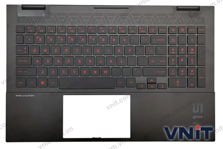 Bàn phím kèm bệ (palmrest) Laptop HP 15-EK, 15-EN, TPN-Q236, TPN-Q238 (Có đèn nền) (Màu đỏ)