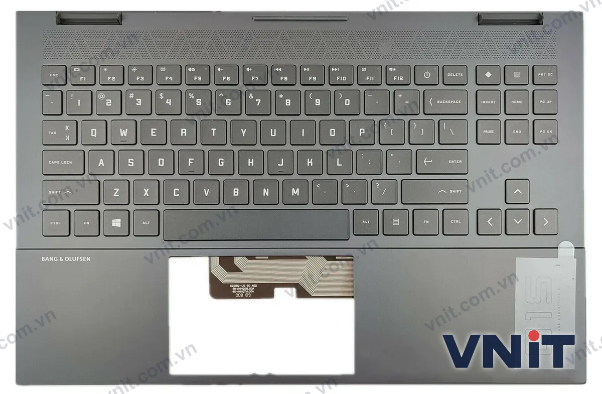 Bàn phím kèm bệ (palmrest) Laptop HP 15-EK, 15-EN, TPN-Q236, TPN-Q238, RGB Snapdragon (Có đèn nền) (Màu đen)